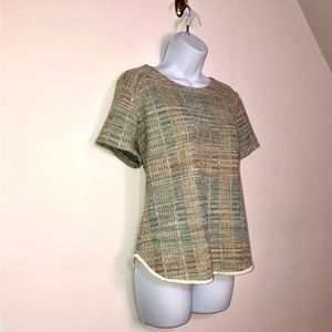 Anthropologie W5 tweed top